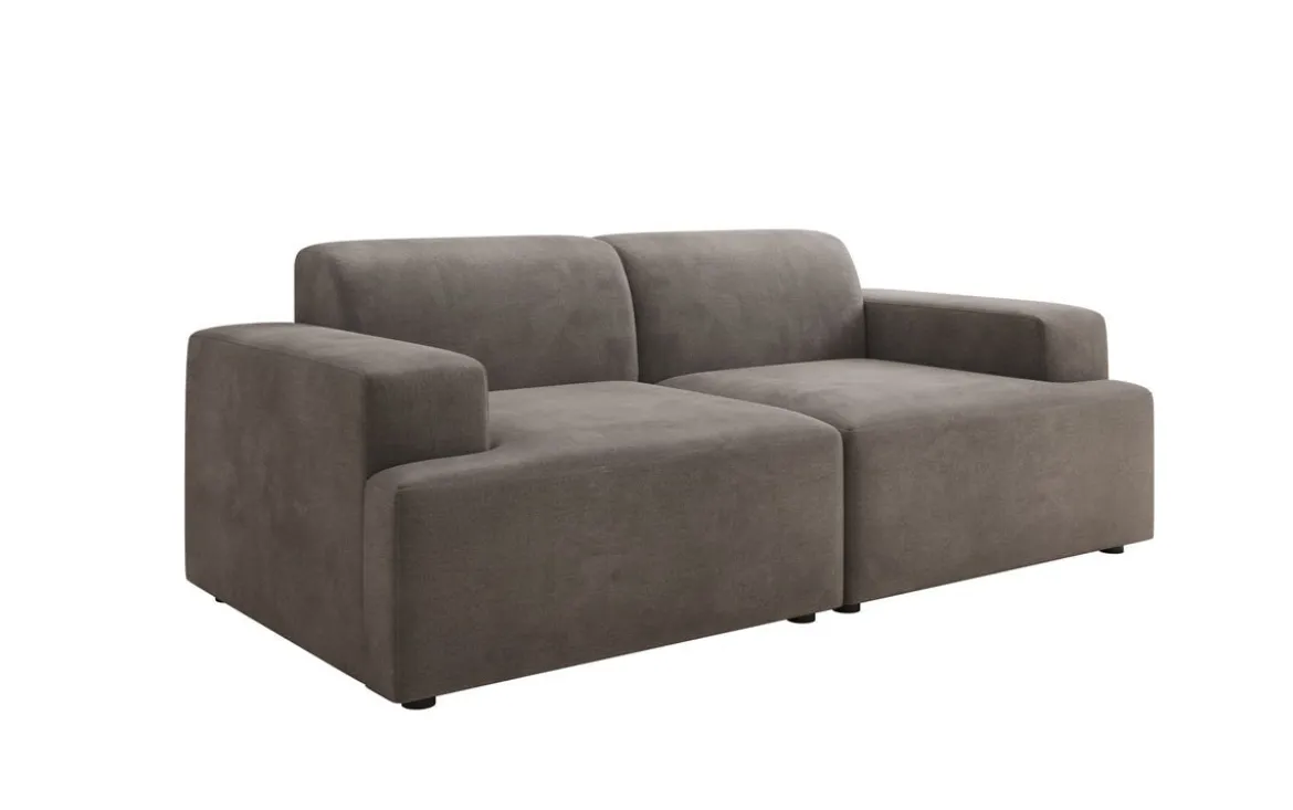 Designer 2 Sitzer Sofa Monza in Samt