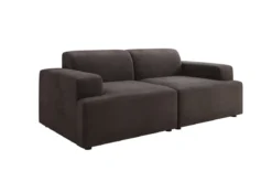 Designer 2 Sitzer Sofa Monza in Samt