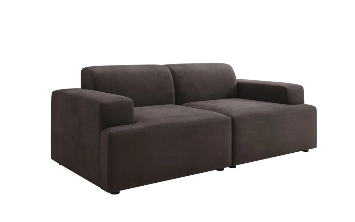Designer 2 Sitzer Sofa Monza in Samt