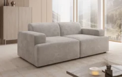 Designer 2 Sitzer Sofa Monza in Samt