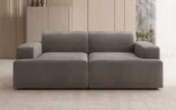 Designer 2 Sitzer Sofa Monza in Samt