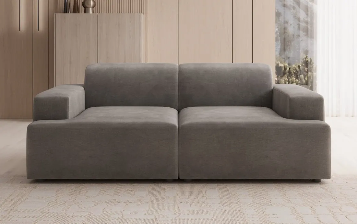 Designer 2 Sitzer Sofa Monza in Samt