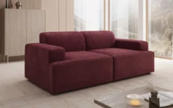 Designer 2 Sitzer Sofa Monza in Samt
