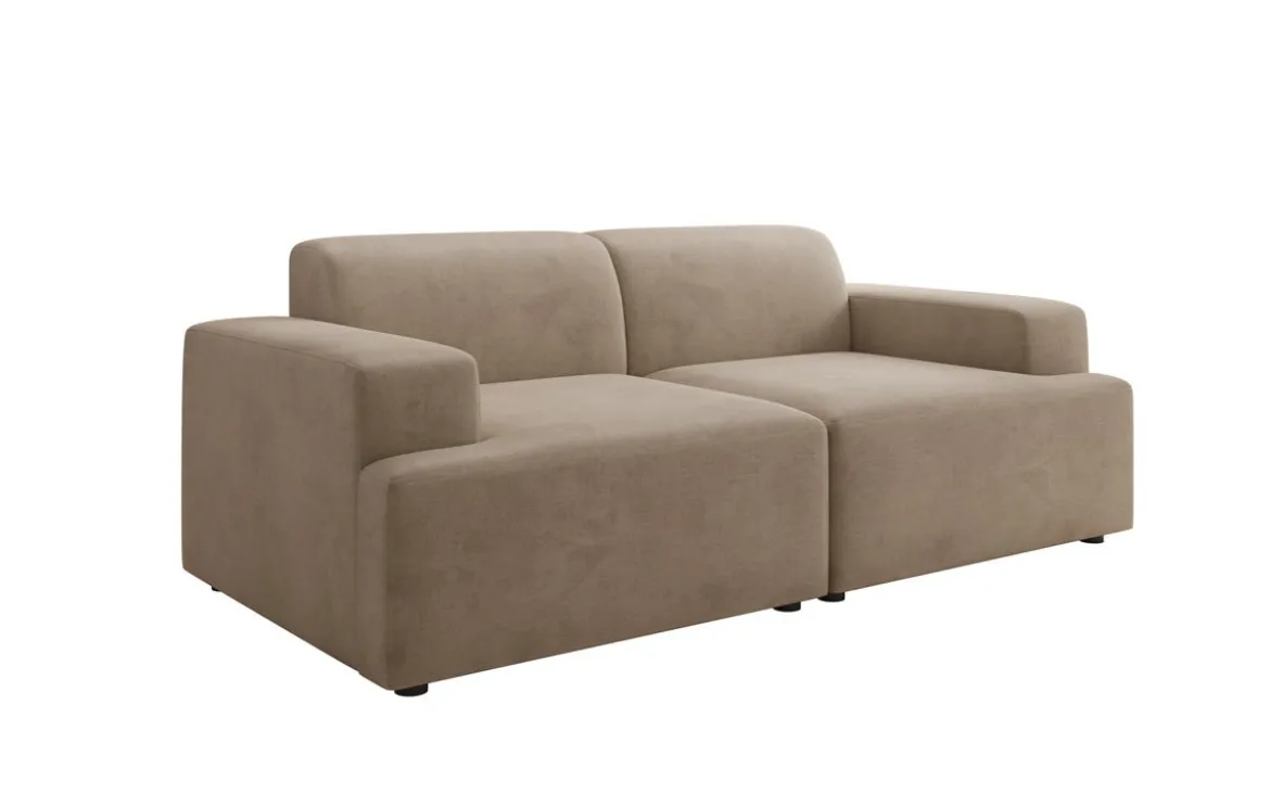 Designer 2 Sitzer Sofa Monza in Samt