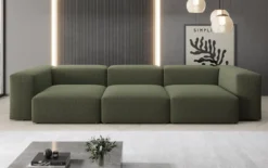 Designer 3 Sitzer Sofa Snug in Bouclé