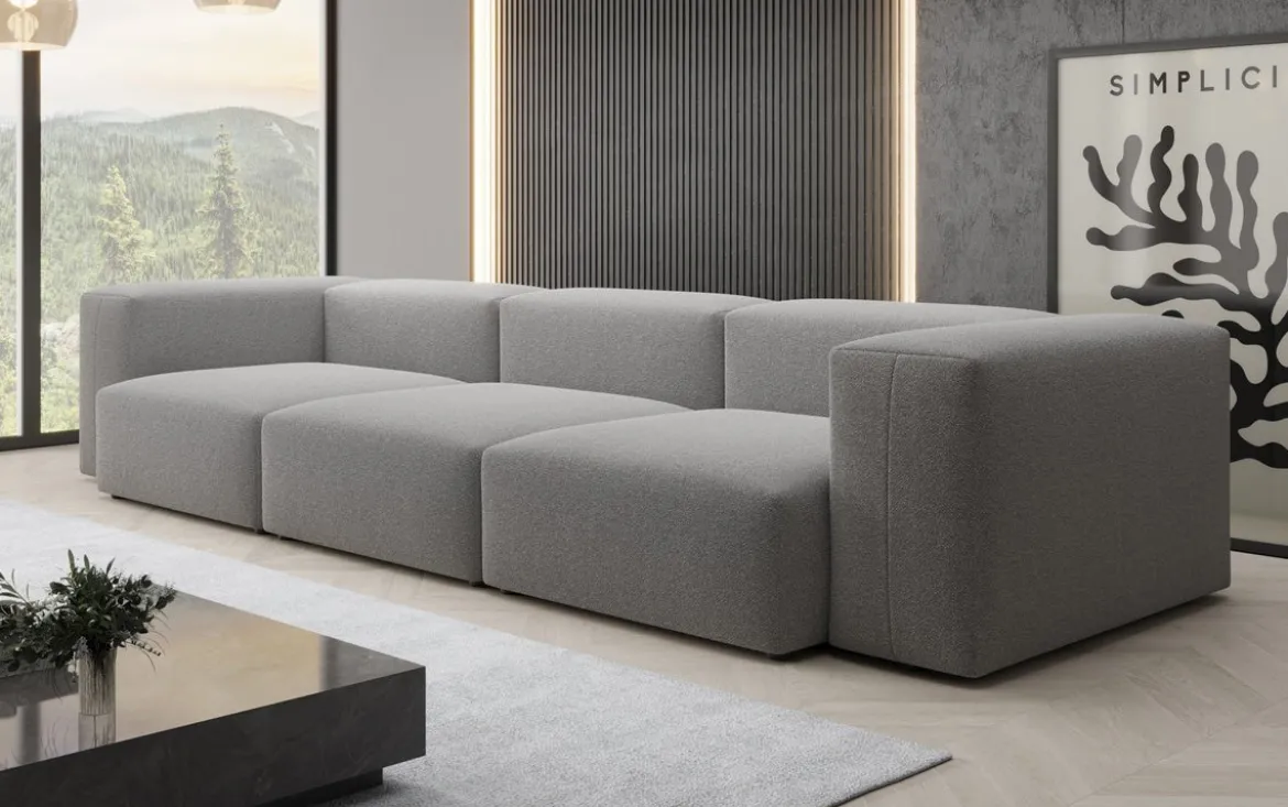 Designer 3 Sitzer Sofa Snug in Bouclé