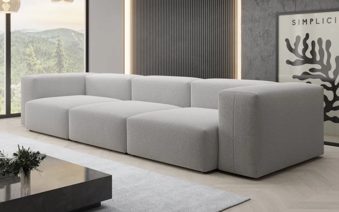 Designer 3 Sitzer Sofa Snug in Bouclé