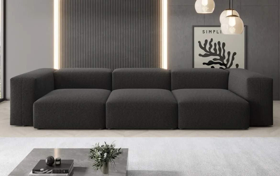 Designer 3 Sitzer Sofa Snug in Bouclé