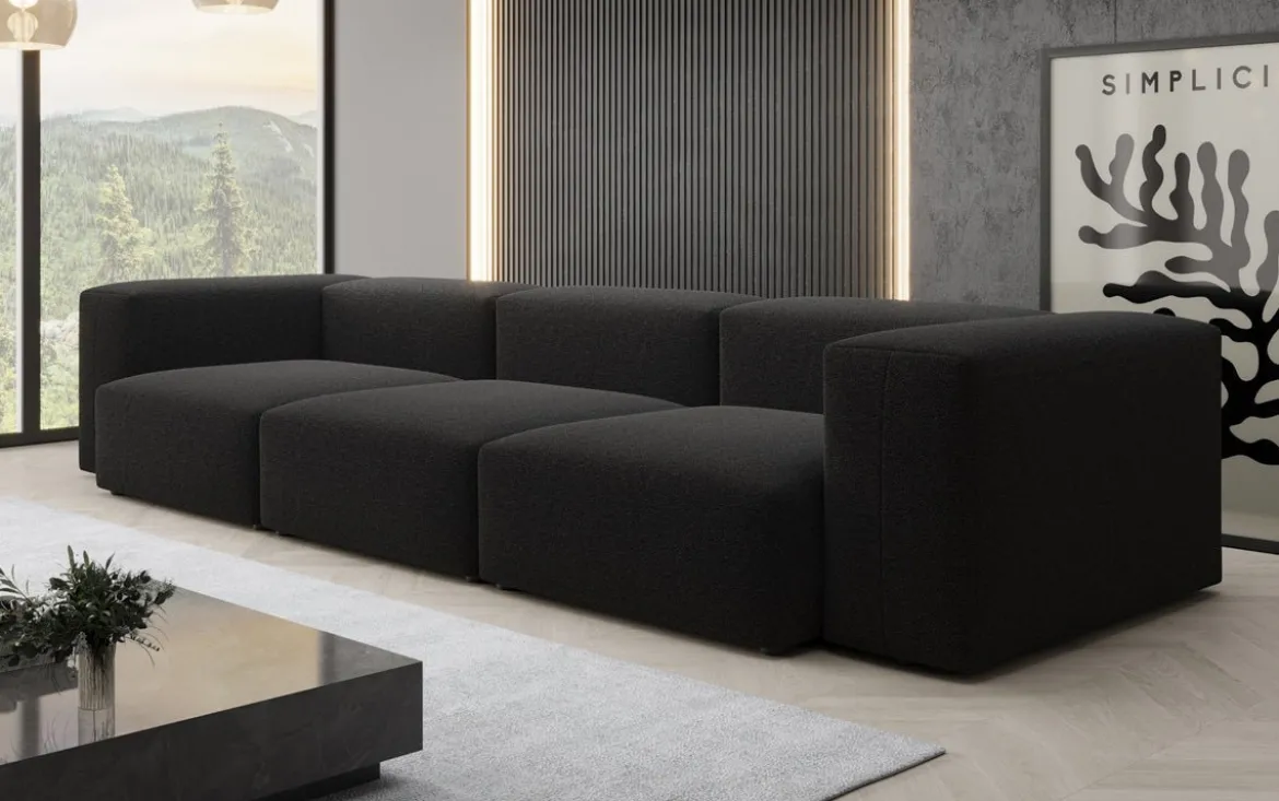 Designer 3 Sitzer Sofa Snug in Bouclé
