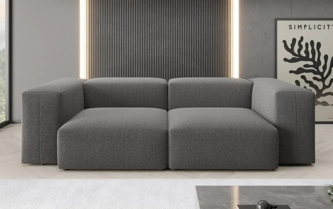 Designer 2 Sitzer Sofa Snug in Bouclé