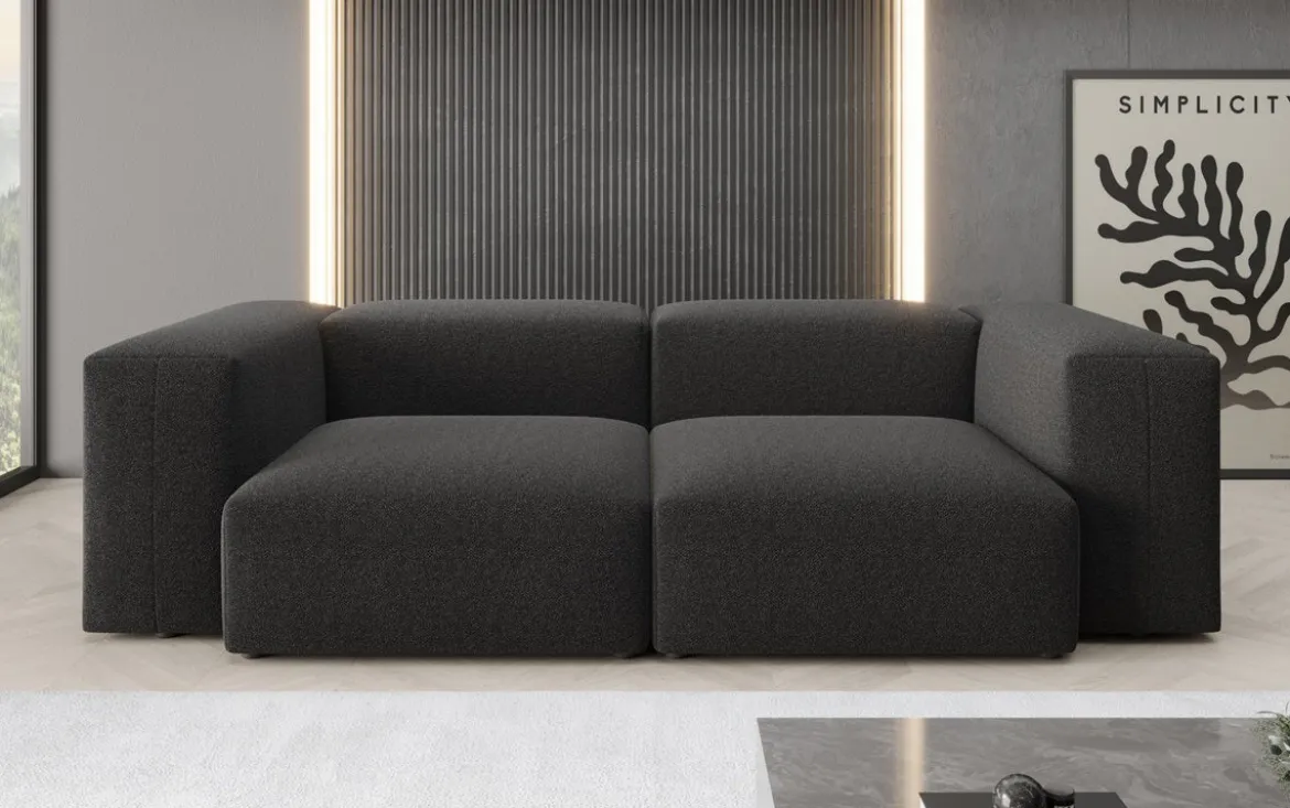 Designer 2 Sitzer Sofa Snug in Bouclé