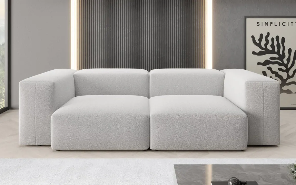 Designer 2 Sitzer Sofa Snug in Bouclé