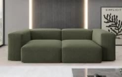 Designer 2 Sitzer Sofa Snug in Bouclé