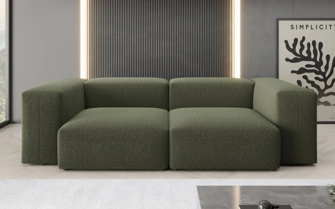 Designer 2 Sitzer Sofa Snug in Bouclé