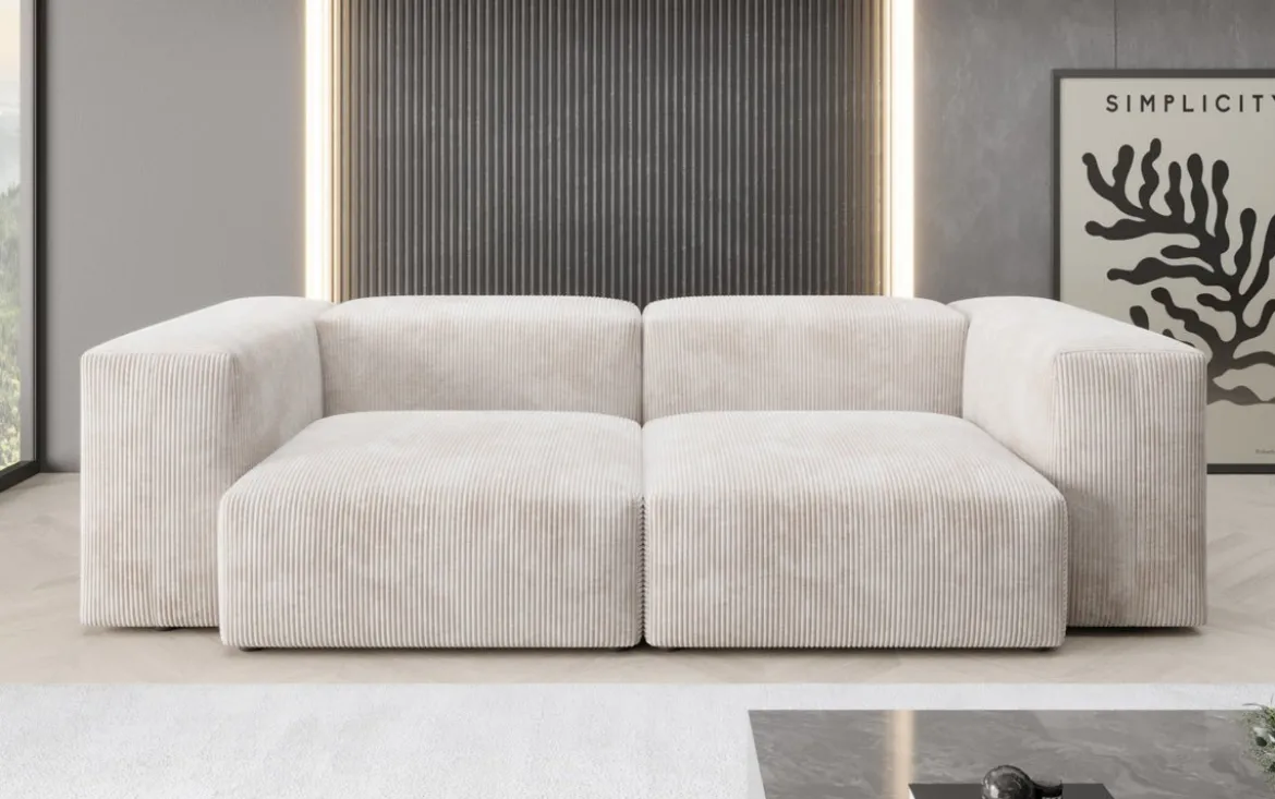Designer 2 Sitzer Sofa Snug in Cord