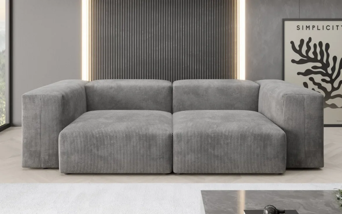 Designer 2 Sitzer Sofa Snug in Cord