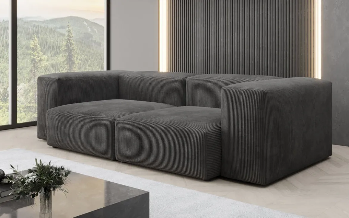 Designer 2 Sitzer Sofa Snug in Cord
