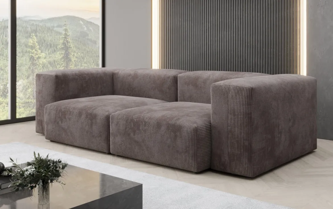 Designer 2 Sitzer Sofa Snug in Cord