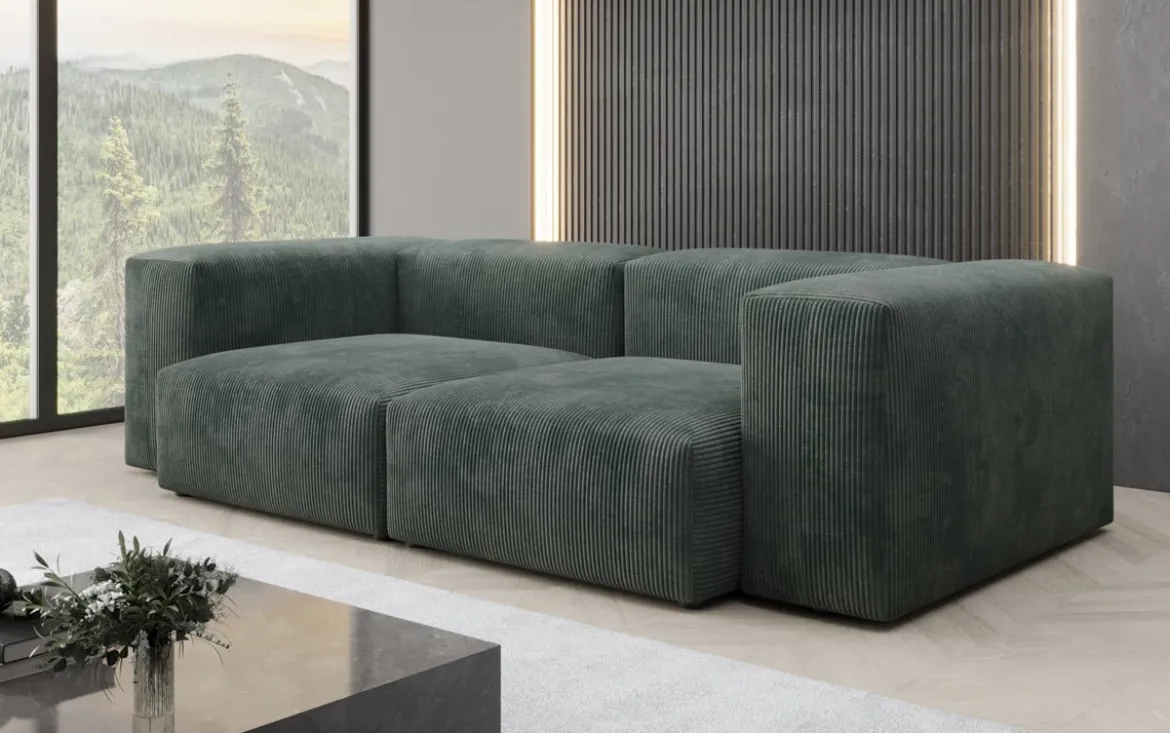 Designer 2 Sitzer Sofa Snug in Cord