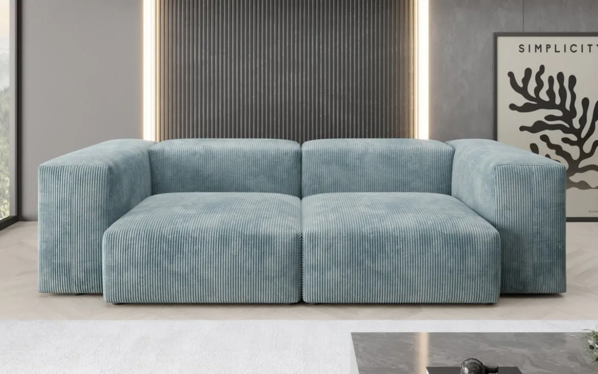Designer 2 Sitzer Sofa Snug in Cord