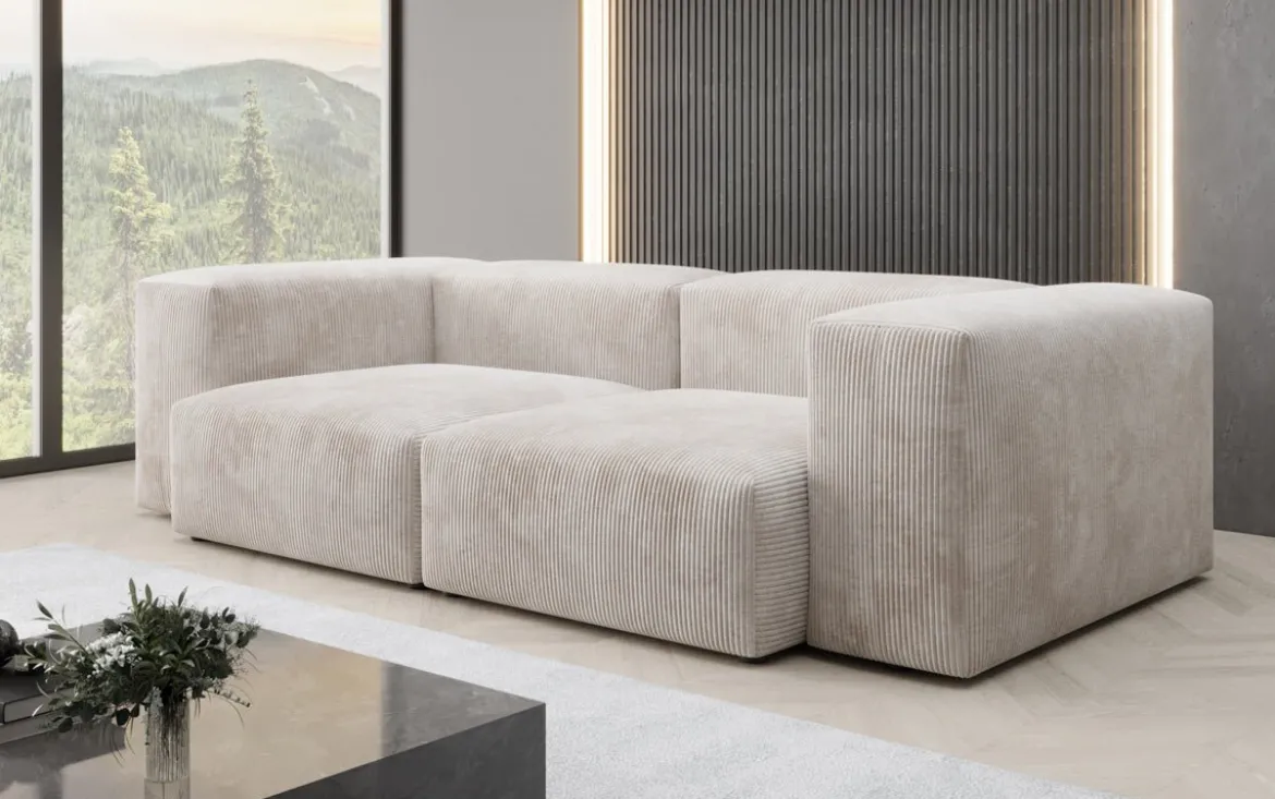 Designer 2 Sitzer Sofa Snug in Cord