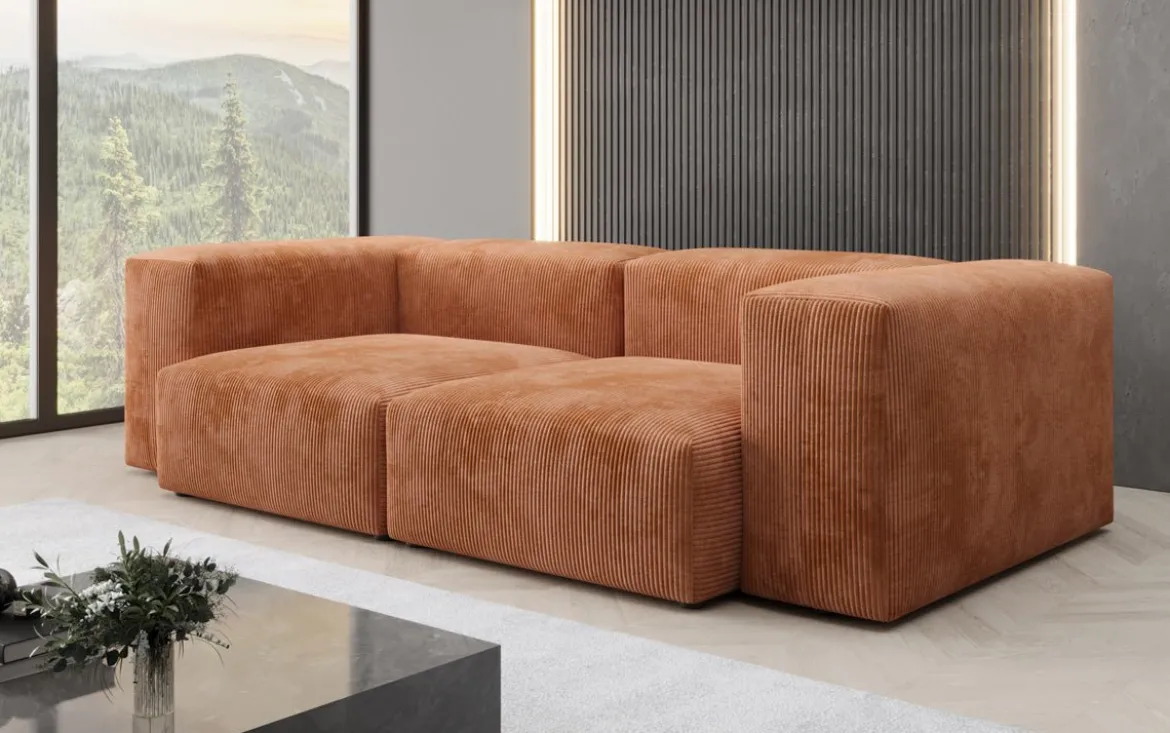 Designer 2 Sitzer Sofa Snug in Cord