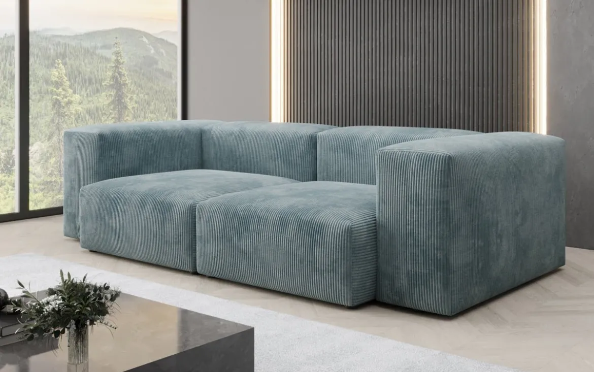Designer 2 Sitzer Sofa Snug in Cord