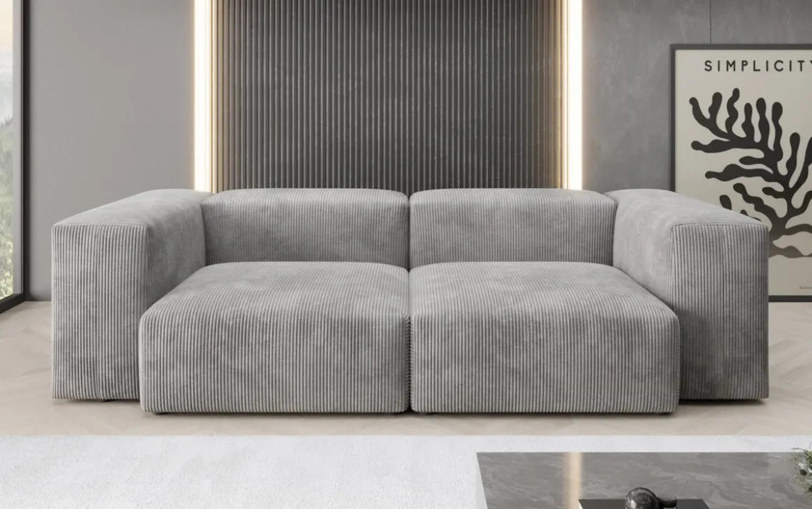 Designer 2 Sitzer Sofa Snug in Cord