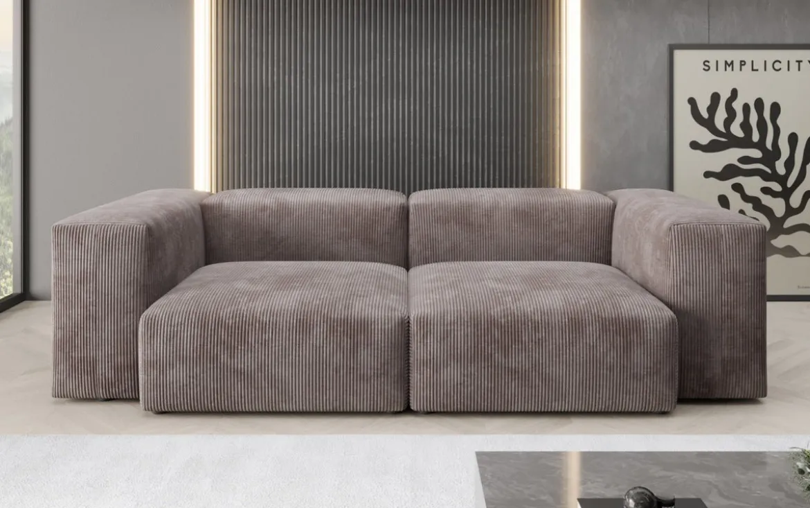 Designer 2 Sitzer Sofa Snug in Cord