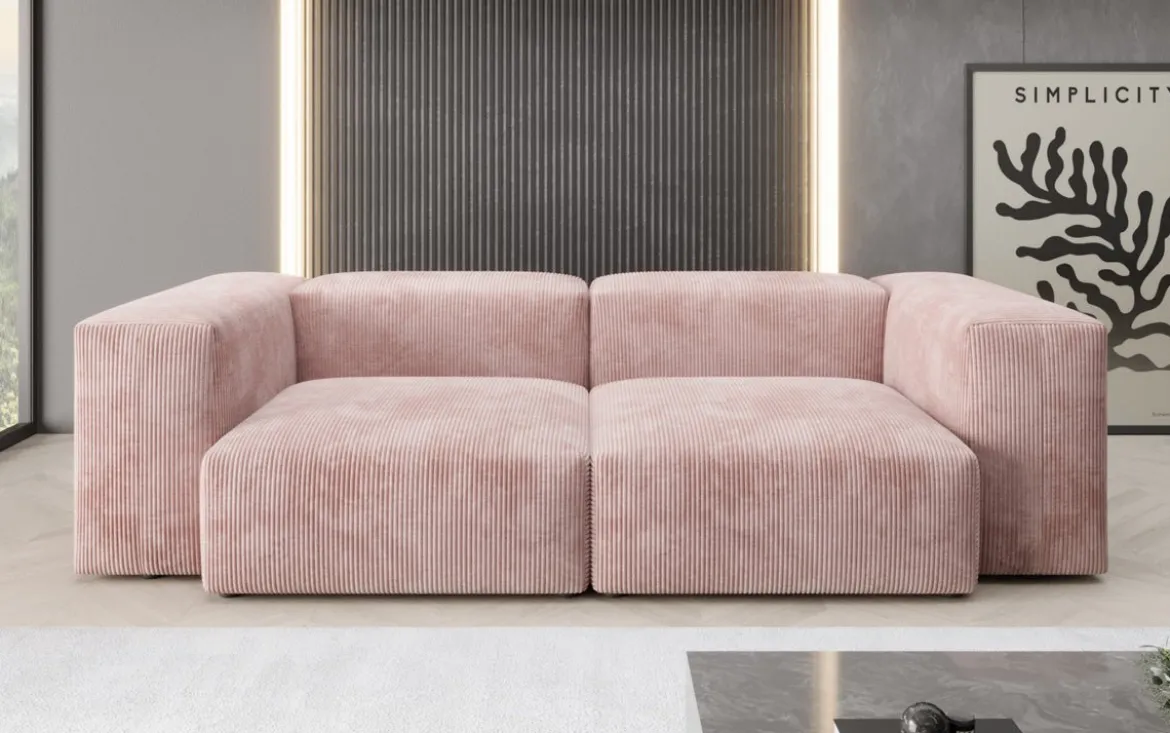 Designer 2 Sitzer Sofa Snug in Cord