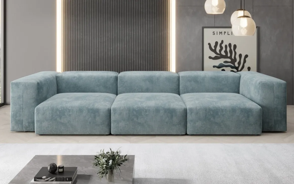 Designer 3 Sitzer Sofa Snug in Cord