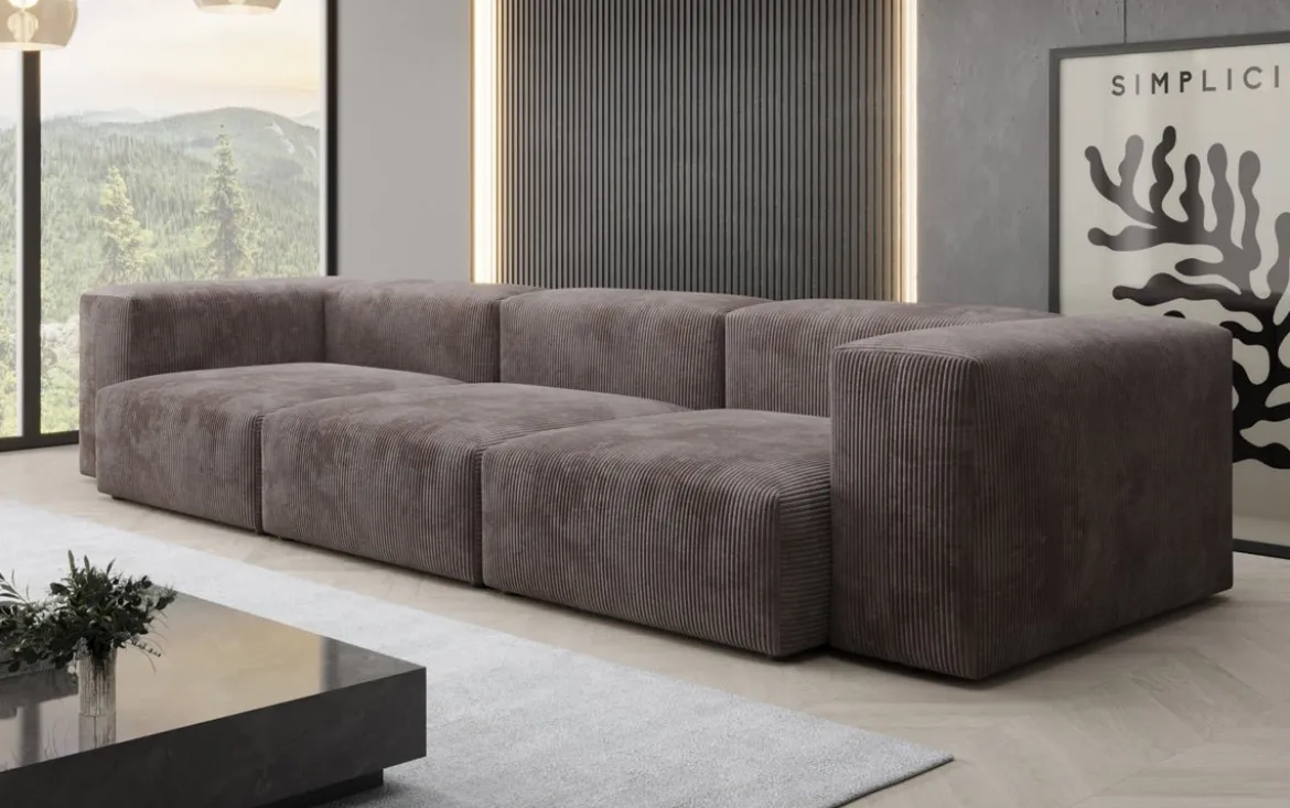 Designer 3 Sitzer Sofa Snug in Cord