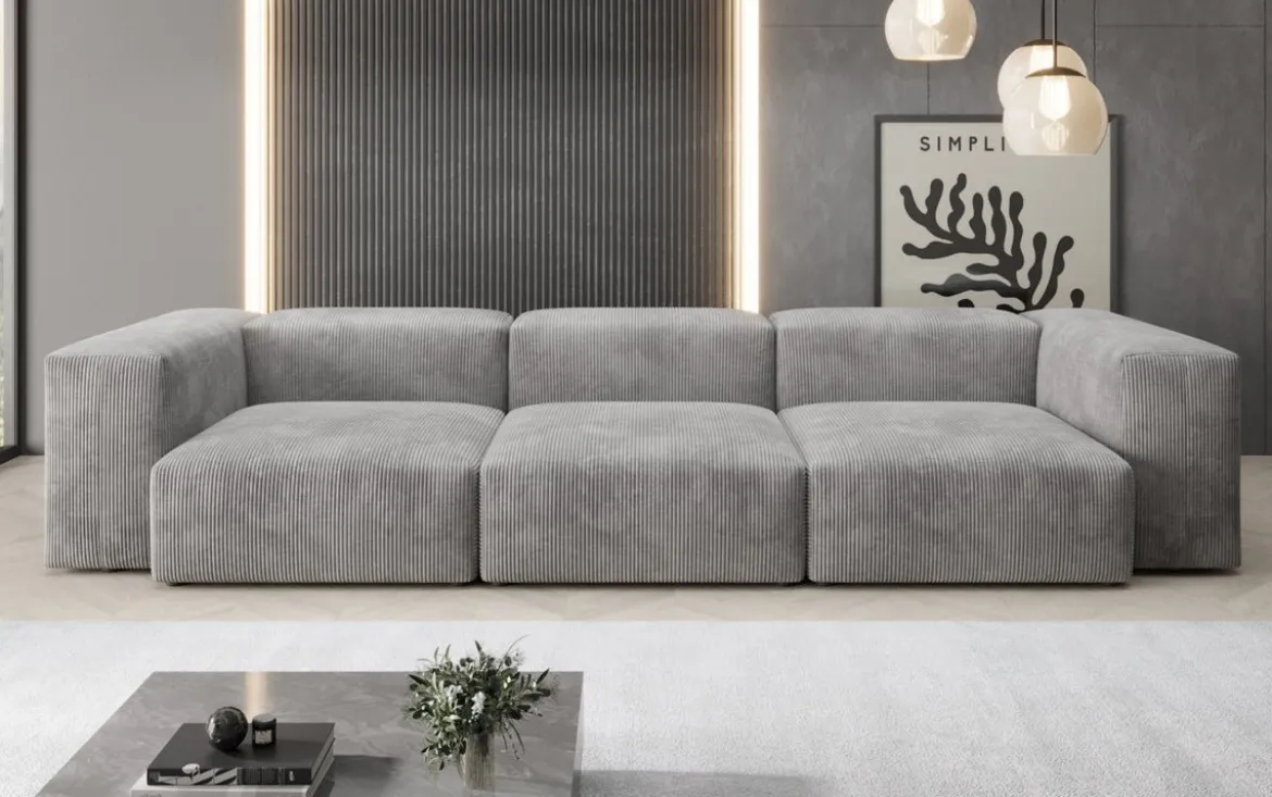 Designer 3 Sitzer Sofa Snug in Cord