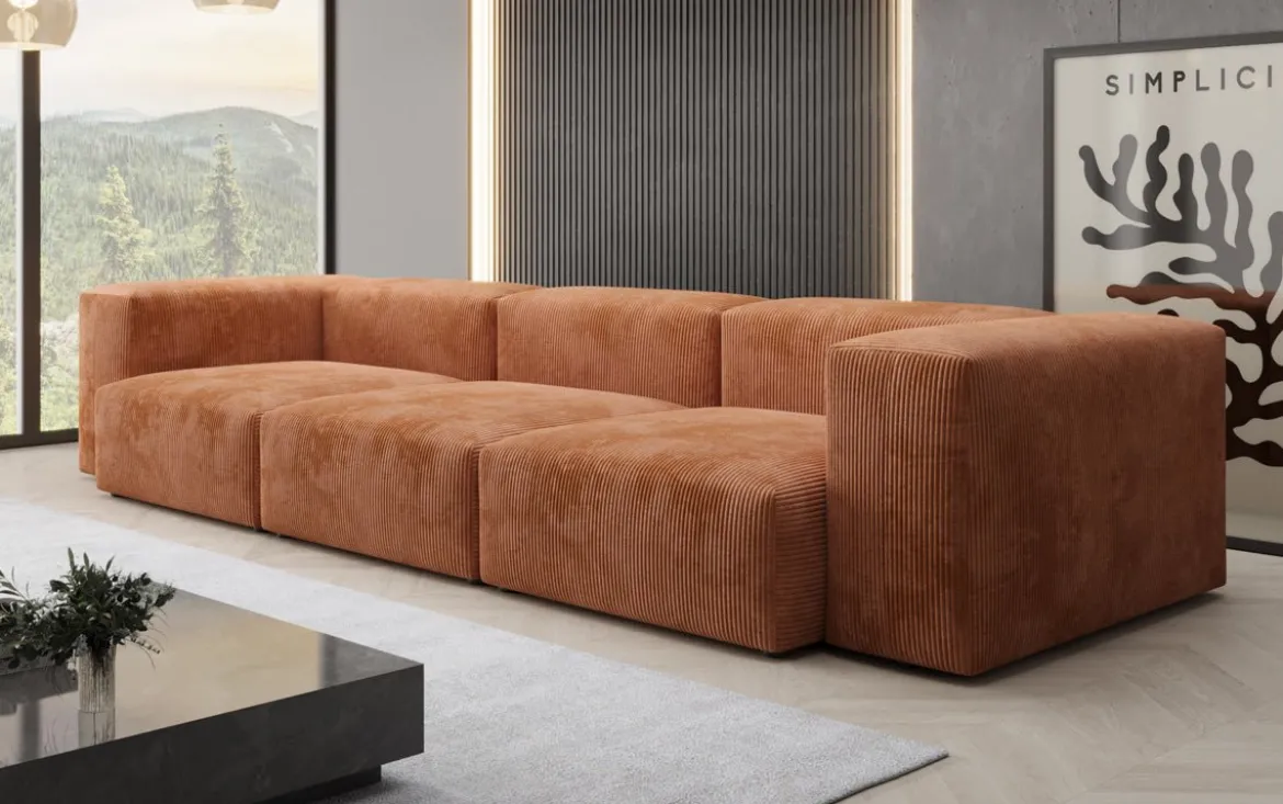 Designer 3 Sitzer Sofa Snug in Cord