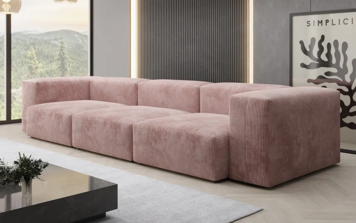 Designer 3 Sitzer Sofa Snug in Cord