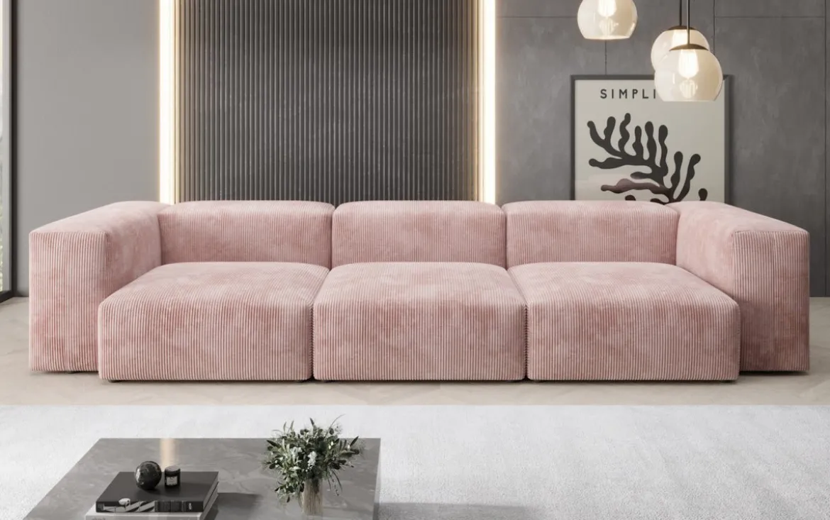 Designer 3 Sitzer Sofa Snug in Cord