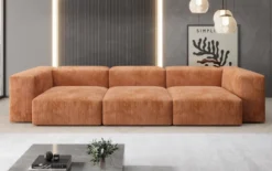 Designer 3 Sitzer Sofa Snug in Cord