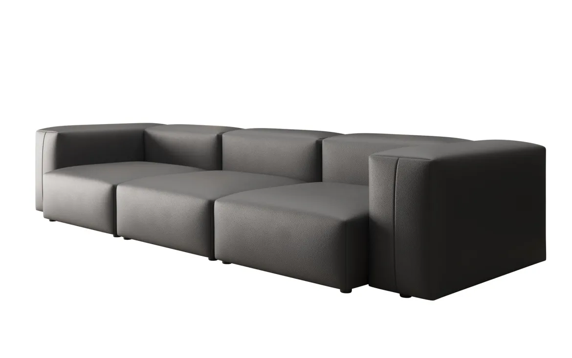 Designer 3 Sitzer Sofa Snug in Echtleder