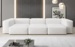 Designer 3 Sitzer Sofa Snug in Echtleder