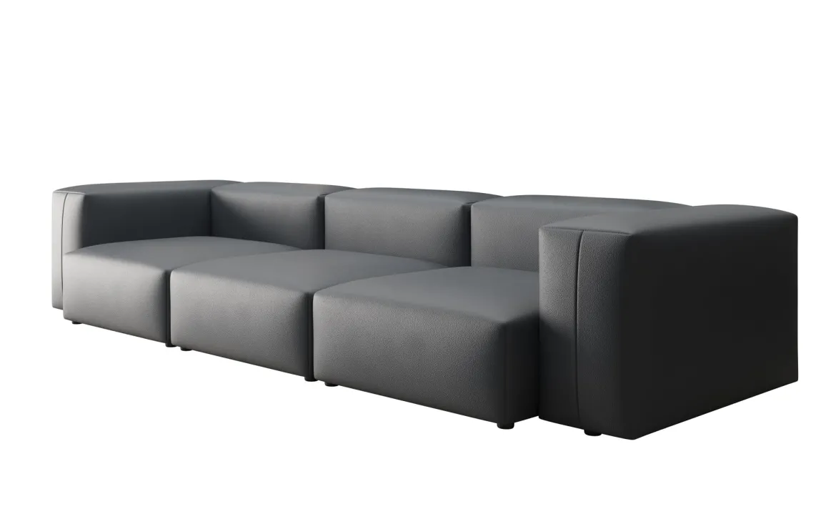 Designer 3 Sitzer Sofa Snug in Echtleder