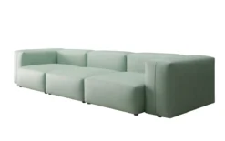 Designer 3 Sitzer Sofa Snug in Echtleder