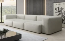 Designer 3 Sitzer Sofa Snug in Echtleder