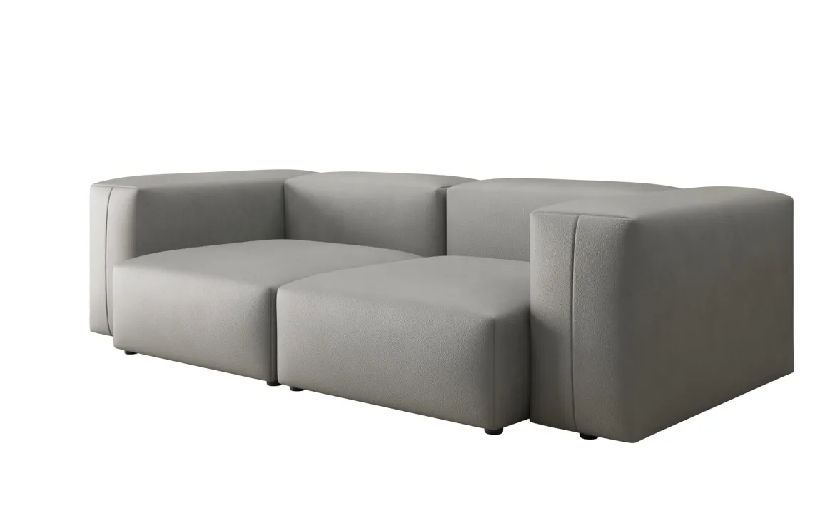 Designer 2 Sitzer Sofa Snug in Echtleder