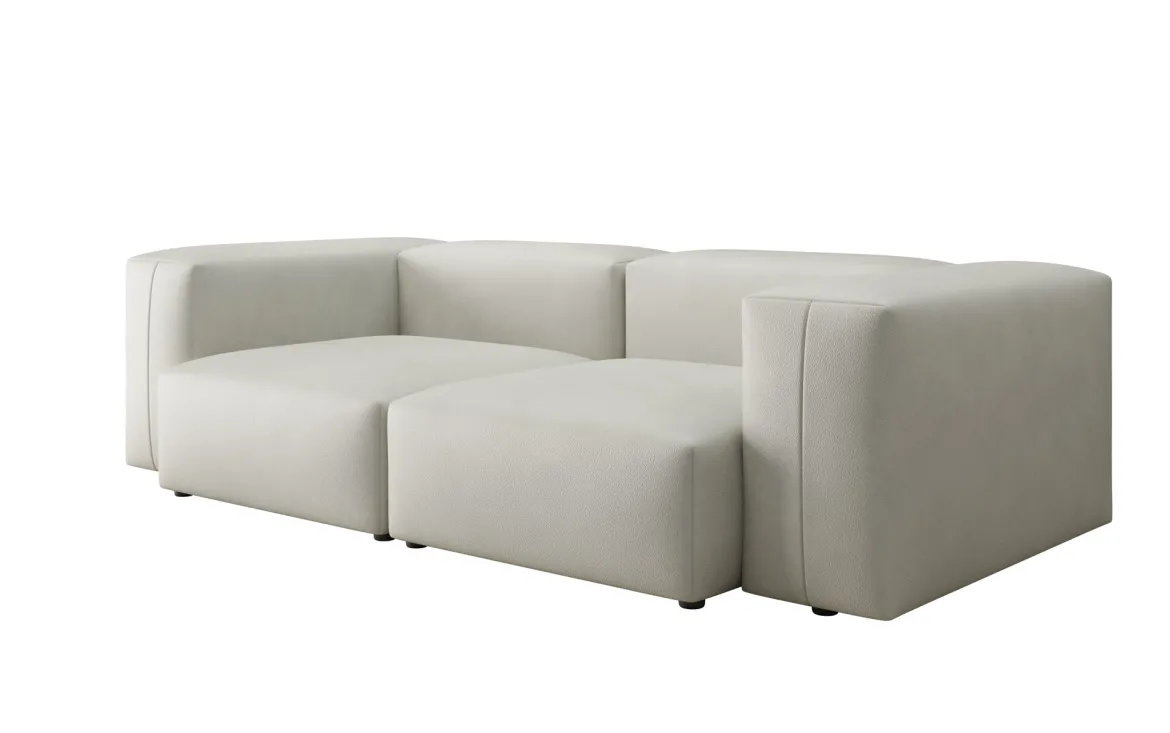 Designer 2 Sitzer Sofa Snug in Echtleder