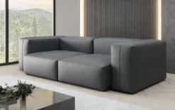 Designer 2 Sitzer Sofa Snug in Echtleder