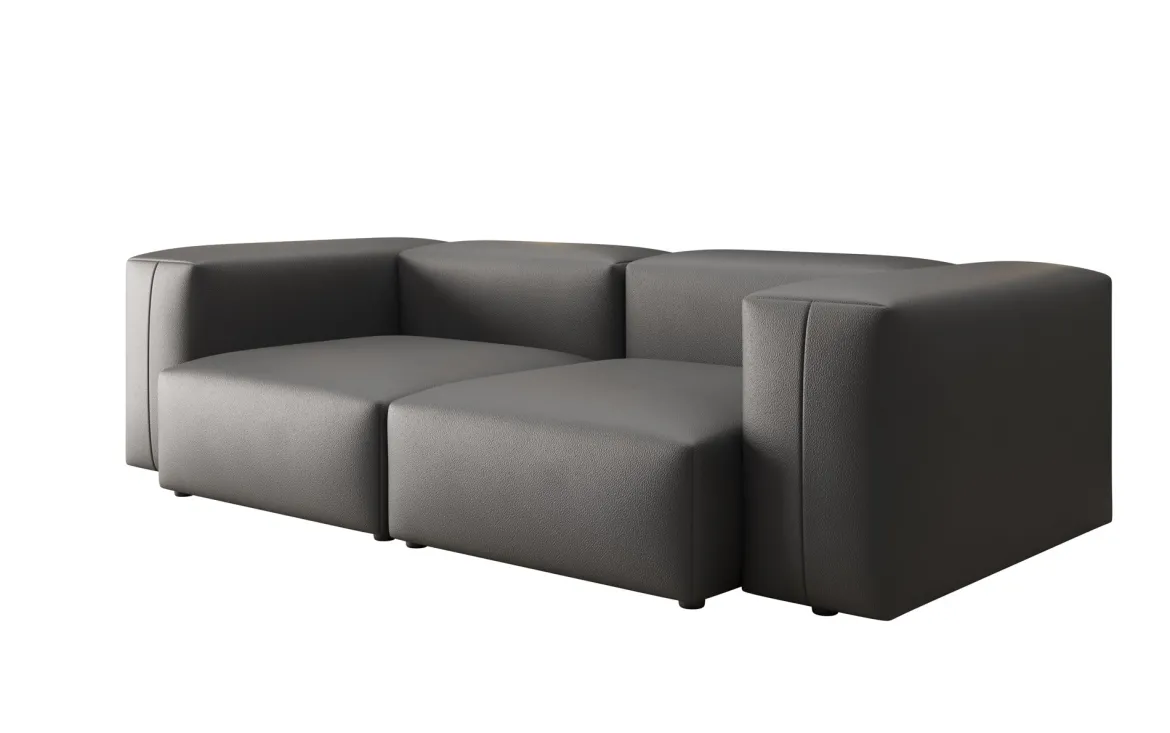 Designer 2 Sitzer Sofa Snug in Echtleder