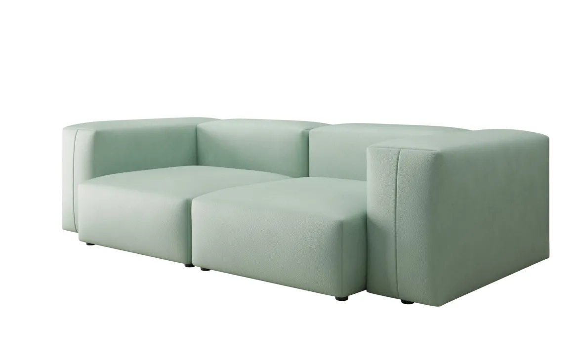 Designer 2 Sitzer Sofa Snug in Echtleder