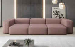 Designer 3 Sitzer Sofa Snug in Stoff