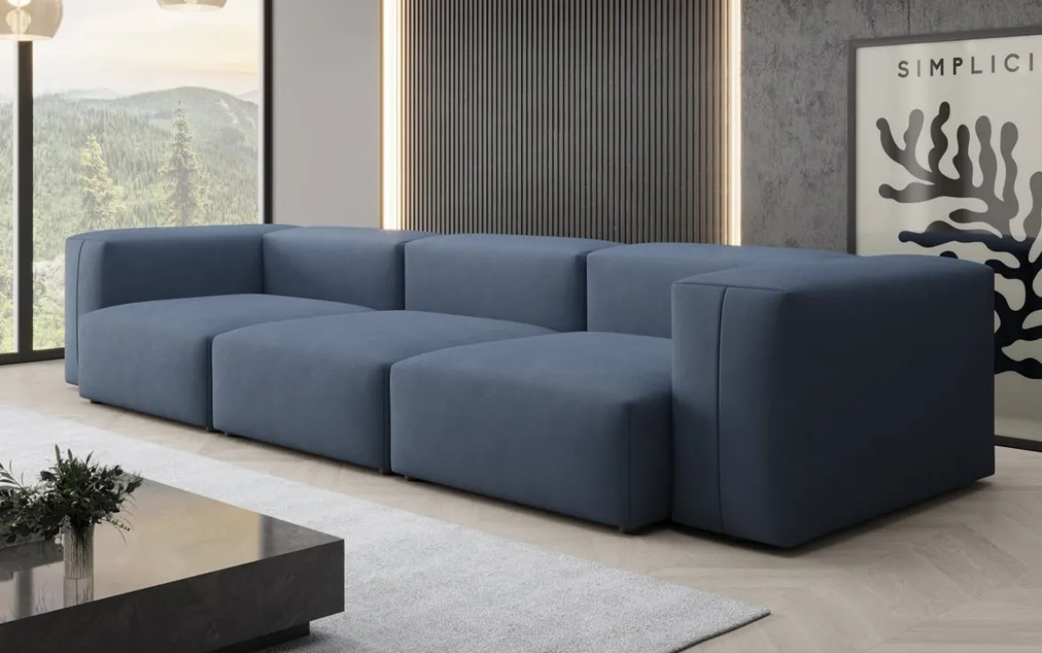 Designer 3 Sitzer Sofa Snug in Stoff