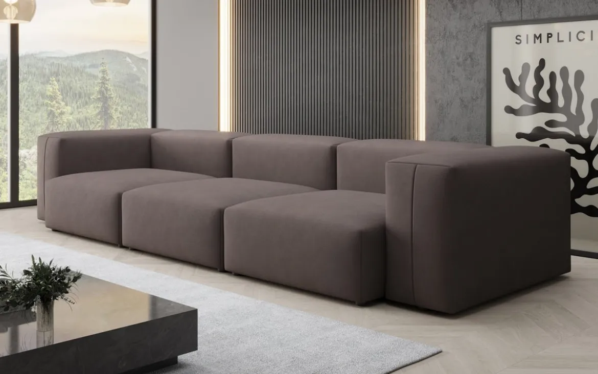 Designer 3 Sitzer Sofa Snug in Stoff
